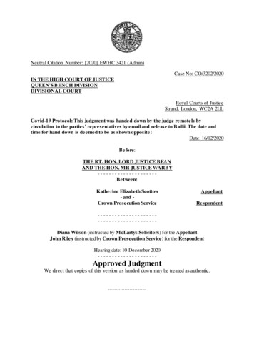 Scottow -v- CPS Judgment