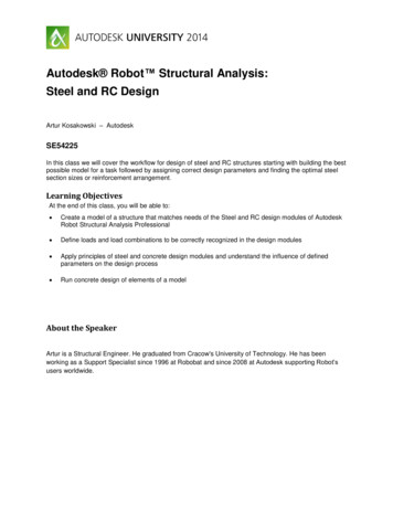 Autodesk Robot Structural Analysis: Steel And RC Design