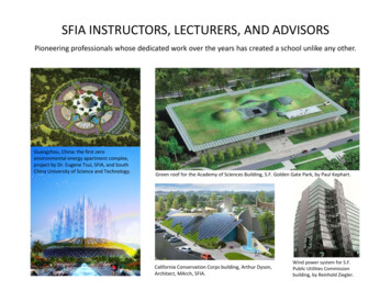 SFIA INSTRUCTORS, LECTURERS, AND ADVISORS
