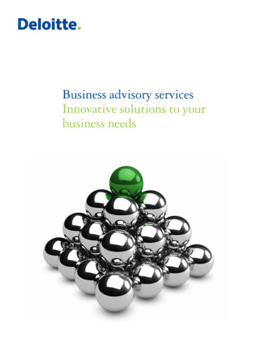 Business Advisory Services Innovative Solutions To Your Business Needs