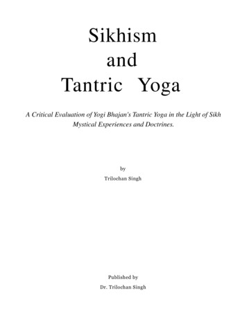 Sikhism And Tantric Yoga Word File