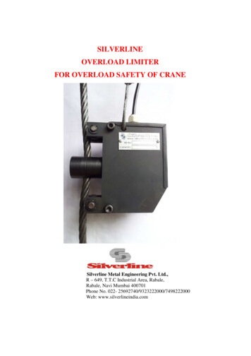 Silverline Overload Limiter For Overload Safety Of Crane