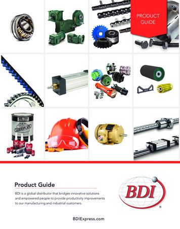 PRODUCT GUIDE - BDIExpress