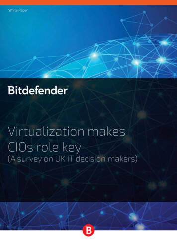 Virtualization Makes CIOs Role Key - Bitdefender
