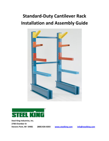 Standard-duty Cantilever Assembly Guide - Cisco-Eagle