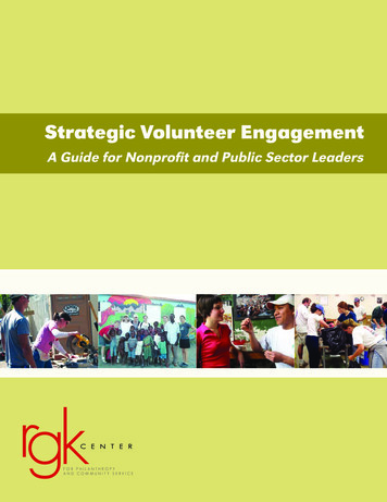 Strategic Volunteer Engagement