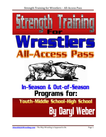 Strength Training For Wrestlers – All-Access Pass