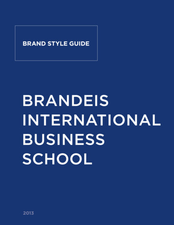 Brand Style Guide - Brandeis University
