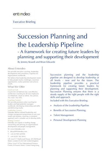 Succession Planning And The Leadership Pipeline - Entendeo