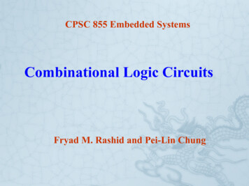 Combinational Logic Circuits - Clemson University
