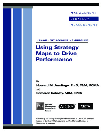 Using Strategy Mapping To Drive Performance - CIMA
