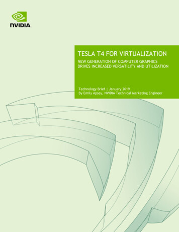 Tesla T4 For Virtualization Technology Brief - Nvidia