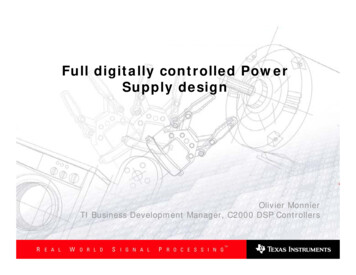 Full Digitally Controlled Power Supply Design