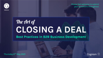 Best Practices In B2B Business Development The Art Of .