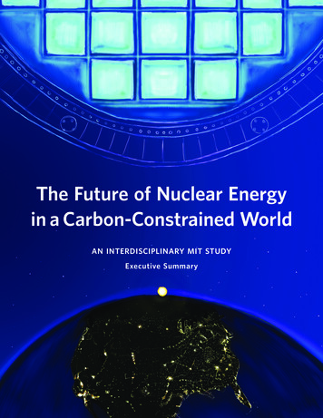 The Future Of Nuclear Energy In A Carbon-Constrained 