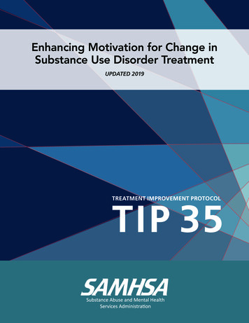 SAMHSA TIP 35 Enhancing Motivation For Change In 