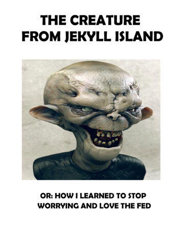 THE CREATURE FROM JEKYLL ISLAND