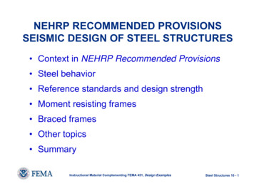 Topic 10 - Seismic Design Of Steel Structures
