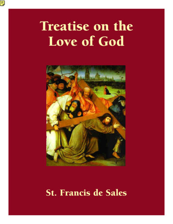 Treatise On The Love Of God - Catholic Spiritual Direction