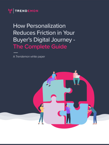 How Personalization Reduces Friction In Your Buyer's Digital Journey