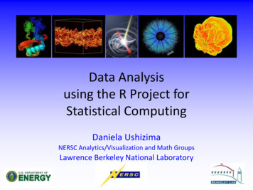Data Analysis Using The R Project For Statistical Computing