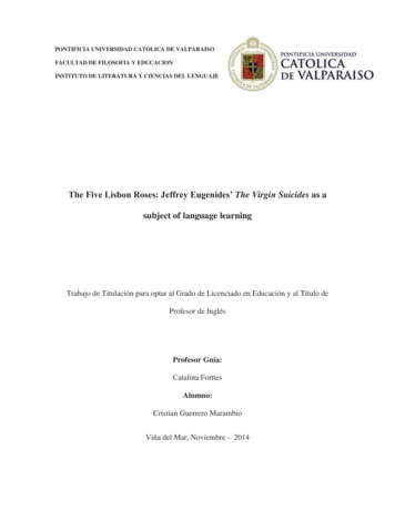 The Five Lisbon Roses: Jeffrey Eugenides’ The Virgin .