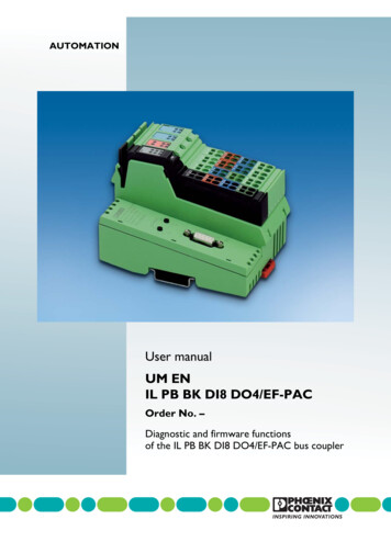 User Manual UM EN IL PB BK DI8 DO4/EF-PAC - RealPars