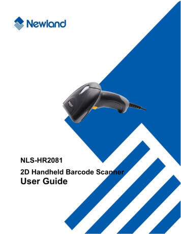 NLS-HR2081 2D Handheld Barcode Scanner User Guide