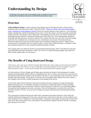 Understanding By Design - Drake University