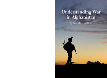 Understanding War In Afghanistan - National Defense University