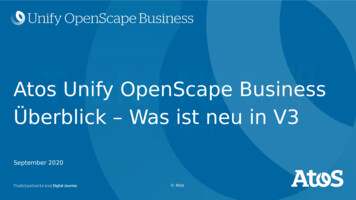 Atos Unify OpenScape Business Überblick - Was Ist Neu In V3 - Teufel NET