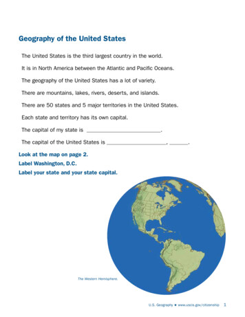 Geography Of The United States - USCIS