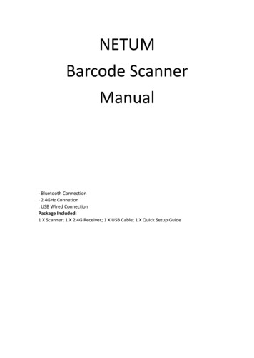 NETUM Barcode Scanner Manual - FCC ID