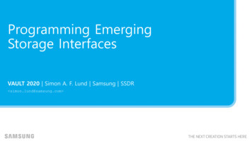 Programming Emerging Storage Interfaces