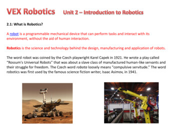 2.1: What Is Robotics?