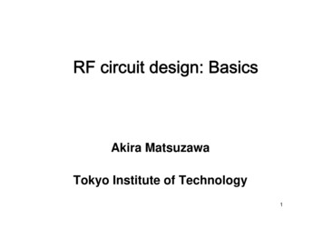 RF Circuit Design: Basics