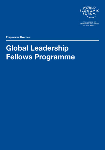Programme Overview Global Leadership Fellows Programme