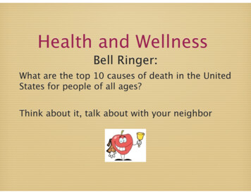 Wellness PowerPoint - State College Area School District