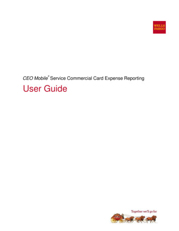 CEO Mobile Service Commercial Card Expense Reporting User Guide