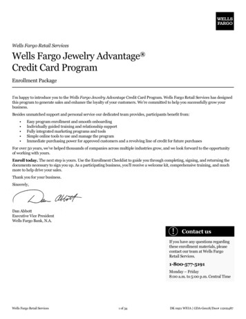 Wells Fargo Retail Services Wells Fargo Jewelry Advantage Credit Card .