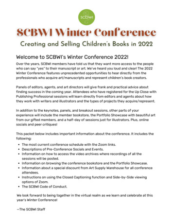 Welcome To SCBWI S Winter Conference 2022!