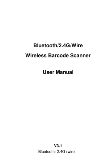 Bluetooth/2.4G/Wire Wireless Barcode Scanner User Manual