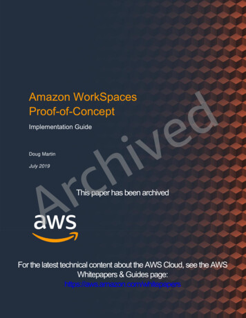 Amazon WorkSpaces Proof-of-Concept Archived
