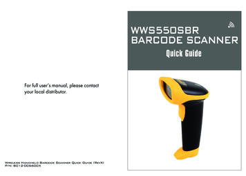 WWS550SBR BARCODE SCANNER - User Manual Search Engine