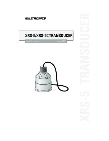 Xrs-5/Xrs-5ctransducer