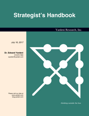 Strategist’s Handbook - Yardeni Research