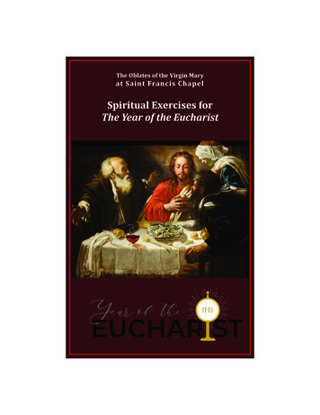 Spiritual Exercises For The Year Of The Eucharist
