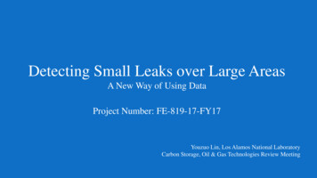 Detecting Small Leaks Over Large Areas - National Energy Technology .