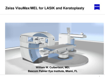 Zeiss VisuMax/MEL For LASIK And Keratoplasty