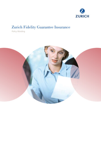 Zurich Fidelity Guarantee Insurance